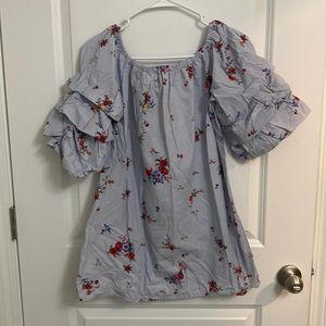 Off shoulders Tops Flowers print M